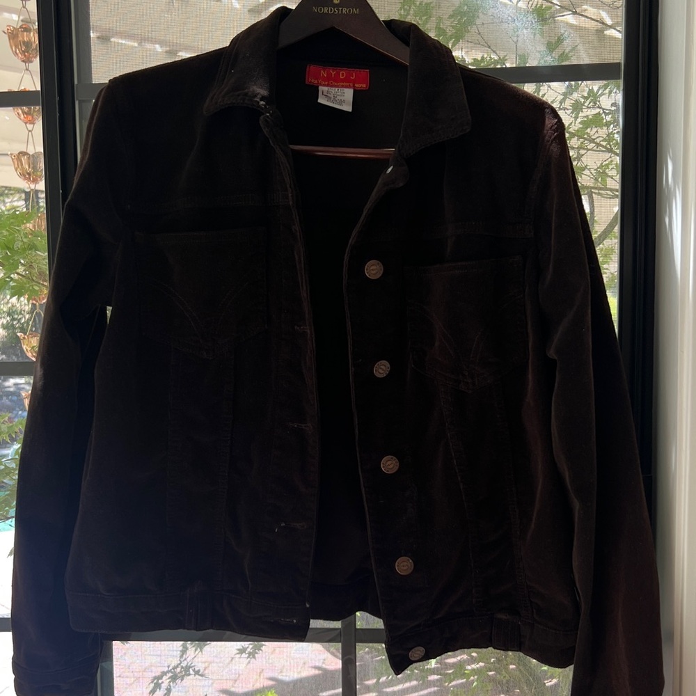 NYDJ Dark Brown Corduroy Jacket